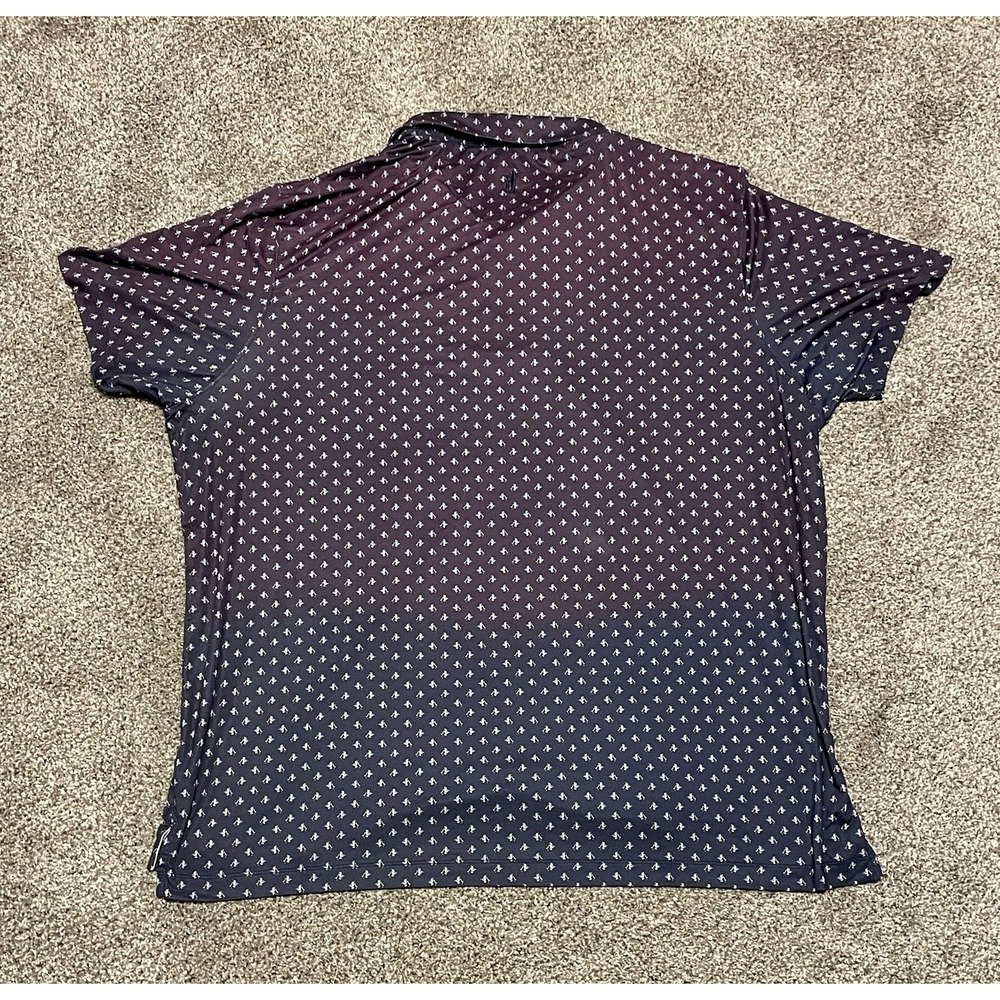 Johnnie‎ O Featherweight Polo XXL Blue Golf Birds Custom Embroidery Logo UPF 50 - Picture 5 of 7